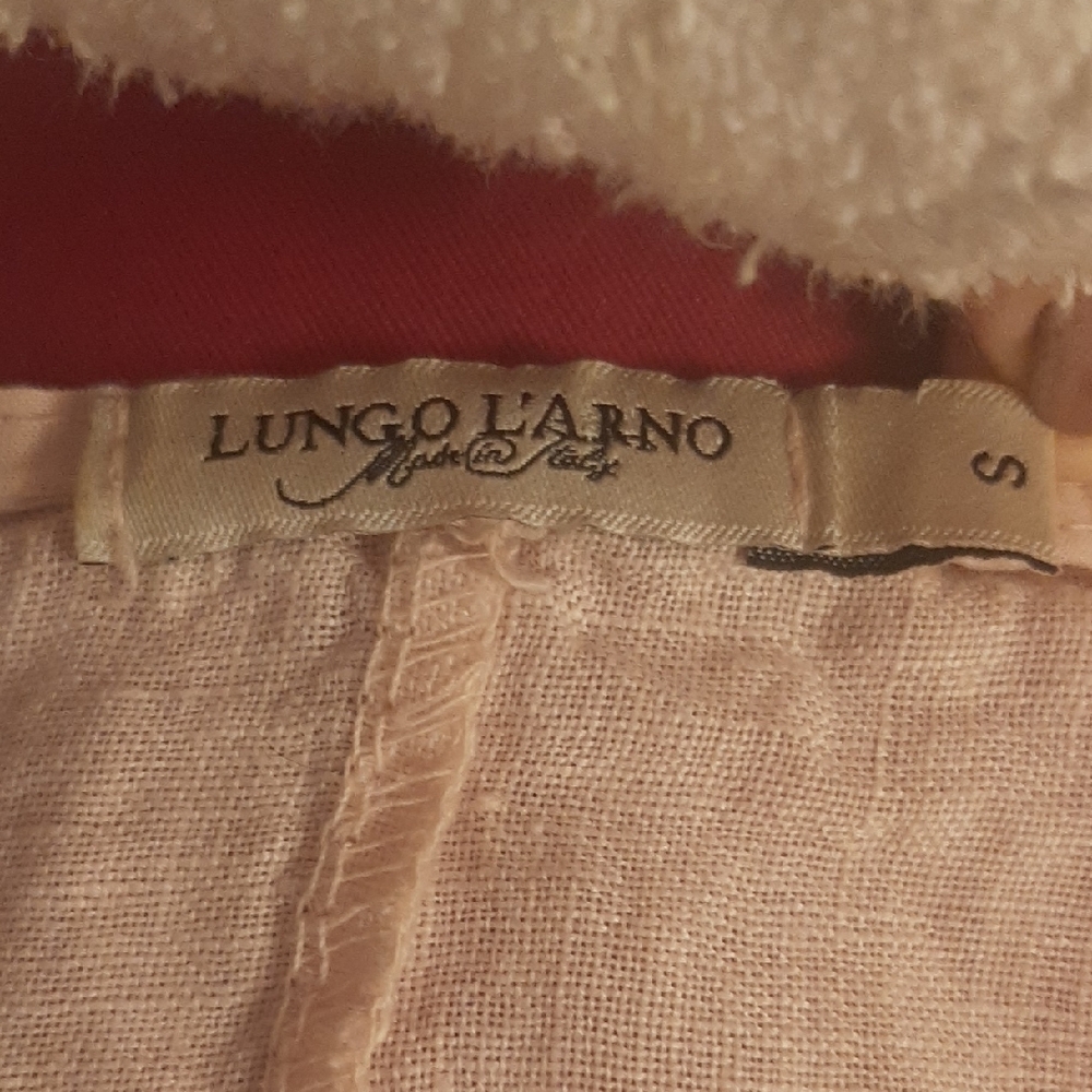 LINEN/COTTON❣SOFTPink Women's Blouse with Embroidery OVERSIZE S - Picture 6 of 7